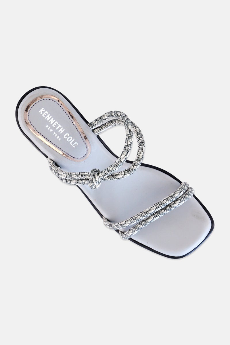 Kenneth Cole Women Bella Slip On Sandals, Grey - Image 4